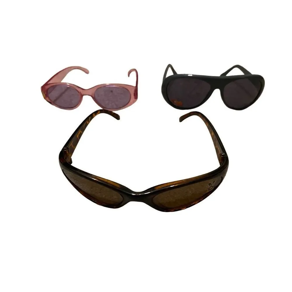 Lot of 3 Disney Toddler Sunglasses Cars Mickey Minnie Beach Kids